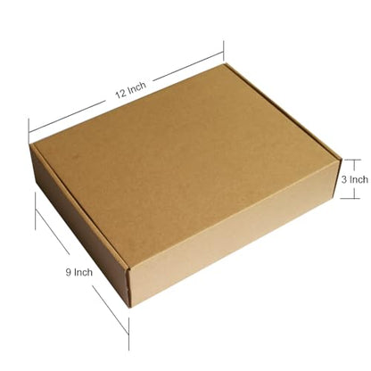 GDYIHANG12x9x3 Inches 68 Pack Brown Mail Order Boxes, Shipping Boxes,Mailing Boxes Corrugated Box Mailers Shipping,Storage Or Small Business Pac