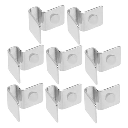 Kisangel 8pcs Aquarium Lid Clips: 5mm Fish Tank Lid Holder - Stainless Steel Fish Tank Cover Support Clamps for Rimless Aquarium Glass Top