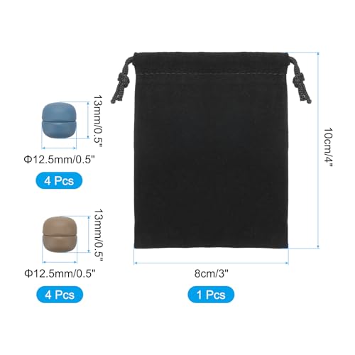 PATIKIL Hijab Magnetic Pinless Pins with Storage Bag - color: Brown/Blue