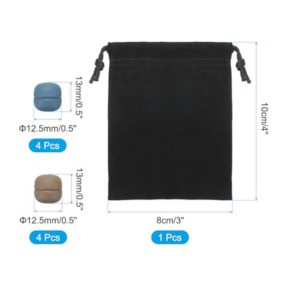 PATIKIL Hijab Magnetic Pinless Pins with Storage Bag - color: Brown/Blue