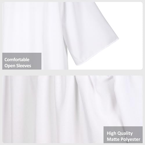 교회 성인을 위한 유니 매트 합창단 가운, 고등학교 및 학사 전용 졸업 가운 - color: 화이트., size: 51