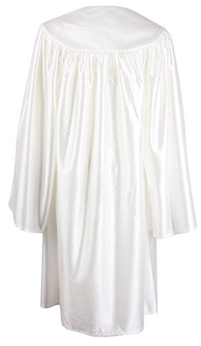 IvyRobes Silky Choir Robes Costume Judge Robes for Kids - color: White, size: 30