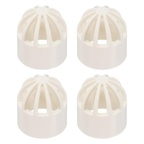 PATIKIL 0.8 Inch (20mm) Fish Cover Permeable Cap, 4 Pcs PVC Breathable Cap Aquarium Guard Fish Tank Intake Cover, White - color: White, size: 0.8Inch(20mm)
