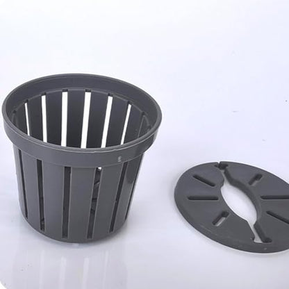 16lots Plant Container Aquariums Planting Basket for Homes and Public Aquariums Water Plant Fixing Basket - color: White