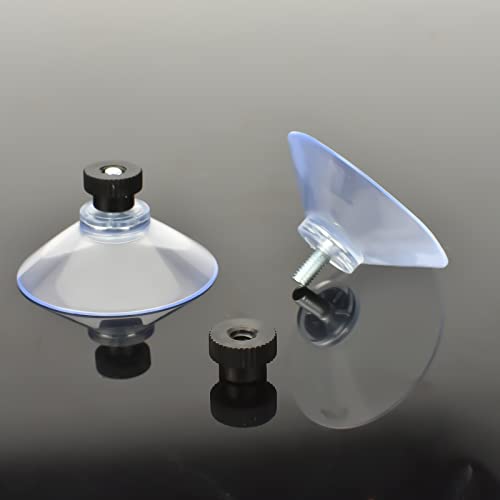 AccEncyc Suction Cup 40 mm Glass Suction Pads Clear PVC Sucker Pads Suction Holder Without Hooks for Bathroom Wall Door Glass Window Car Shade (Black, 24pcs) - size: 24Pcs Black