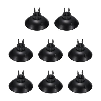 Aquarium Suction Cups, Fish Tank Suction Cups Clips Airline Tube Holders Clamps (Plastic, 8Pcs, Black) for 0.2" Fish Tank Airline Tubing Binding Moss Shrimp Nest, 5x30MM - color: Black, size: 5x30MM
