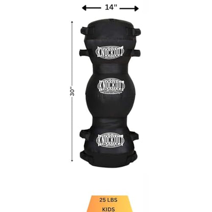 MACS Filled Ground and Pound Grappling Dummy for MMA Submission Fitness Punching Kickboxing Tackling BJJ Training Boxing Wrestling Practice for Kids 25lbs and for Adults 45lbs (Ready to Use)