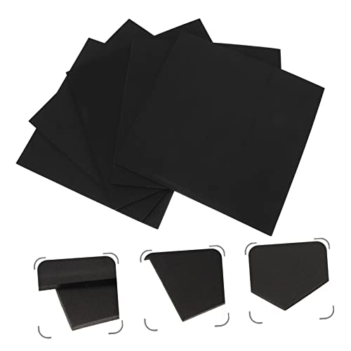 BESPORTBLE 5pcs Fish Tank Insulation Pad Non-Skid Cushion for Aquariums Thickened Black Shockproof Mats Heat Preservation and Compression Resistance