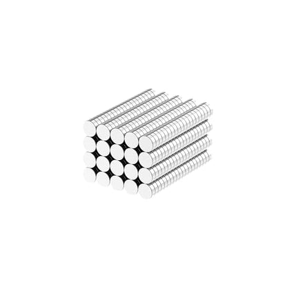 N52-6x2mm Rare Earth Magnets-400 Pack, Round Small Rare Earth Magnets, Mini Refrigerator Neodymium Magnets Disc for Whiteboard Locker Fridge Crafts Dry Erase Board Cabinets - size: 6mm D x 2mm H
