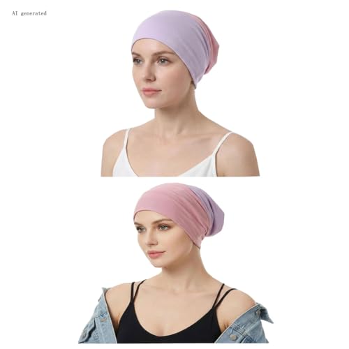 5Pack Soft Inner Hijab Caps Women Stretchy Breathable Comfortable Undercap Front&Back Tube Bonnet