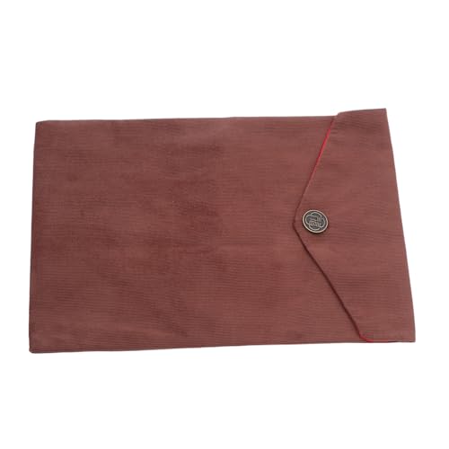 Cabilock Bible Cover Bag and Scripture Storage Pouch, Coffee Color, Velvet Fabric Religious Book Carrying Case for Women, Sacred Scriptures Organizer for Church and Travel