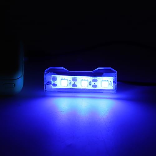 Mini Aquarium Light 0.5-2 Gallon Desktop Aquarium Blue USB LED Light - color: Blue