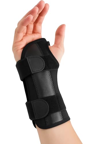 Carpal Tunnel Wrist Brace Night Support | Arm Brace Wrist Guard | Wrist Splint & Hand Brace | Carpal Tunnel Syndrome & Wrist Tendonitis Pain Relief Forearm Compression | Men Women (Right Wrist Brace) - size: Fits Most, style: Right