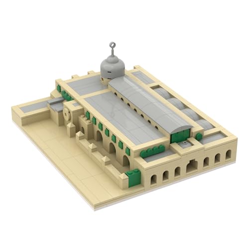 Aqsa Mosque Muslim Building Blocks Children's Assembling Toy Muslim Islamic Plastic Muslim Brick Puzzle Toy Gift, Creative DIY Building Toy, for Kids and Collectors Eid al Fitr Gift