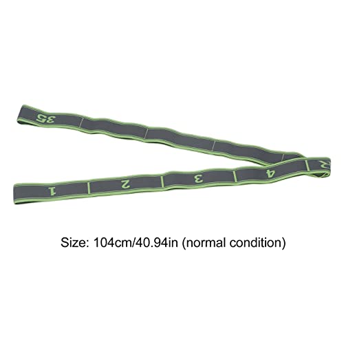 Topyond Numbered Stretch Band Strap - Elastic Stretching Strap for Exercise, Fitness, and Workout - Improve Flexibility and Mobility