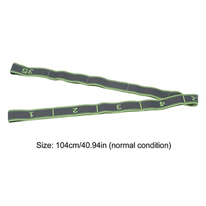 Topyond Numbered Stretch Band Strap - Elastic Stretching Strap for Exercise, Fitness, and Workout - Improve Flexibility and Mobility