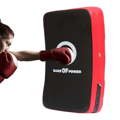 Curved Strike Pad - Professional Boxing Arm Pad, Secure Training Pads, Multi Function Martial Arts Target | Karate Kickboxing MMA Fitness for Karate Kickboxing MMA Fitness - color: red