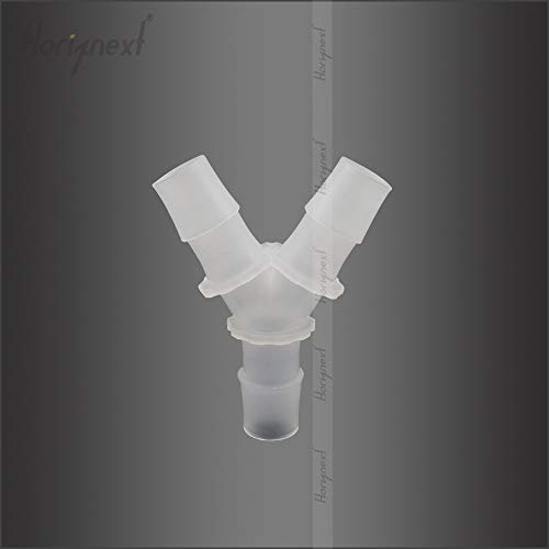 5/8" Polypropylene Y-Shaped 3-Way Barbed Hose Fitting, 10 Pcs | Y-shaped design splits one inlet into two angled outlets for air hoses and water pipes; supports routing and repair projects - style: 10pcs, 5/8" O.D.