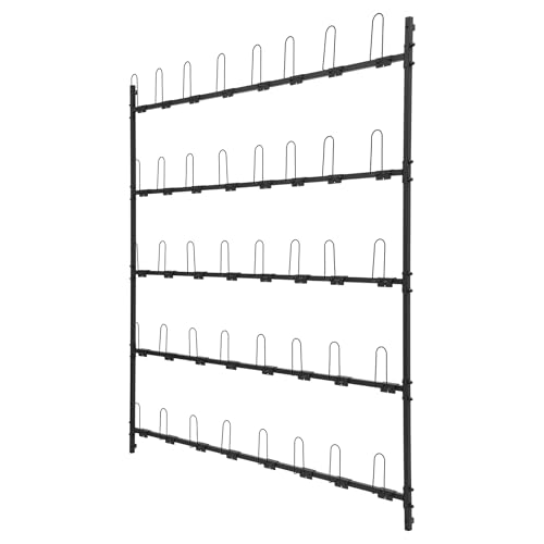 Boxing Glove Storage Rack, 5 Tier Metal Wall-Mounted Boxing Glove Dryer Holds, for Kickboxing, Muay Thai,MMA Training, Gym Home Boxing Training Room Shopping Center, Holds 20 Pairs