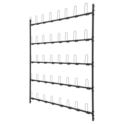 Boxing Glove Storage Rack, 5 Tier Metal Wall-Mounted Boxing Glove Dryer Holds, for Kickboxing, Muay Thai,MMA Training, Gym Home Boxing Training Room Shopping Center, Holds 20 Pairs