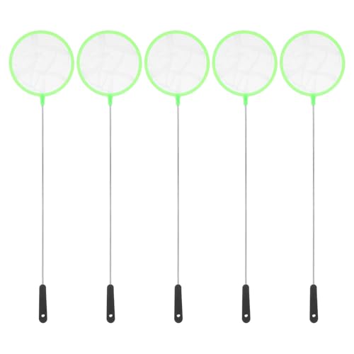 Cabilock 5pcs Aquarium Fish Tank Nets Fine Mesh Plastic Shrimp and Fish Egg Catching Nets for Bowl and Aquarium Accessories Random Color