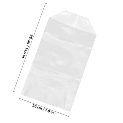 50pcs Small Fish Transport Bags with Reinforced Bottom and Carry Handle, Leakproof Plastic Packaging Bags for Live Fish Shipping and Seafood Packing (20x35x12cm)