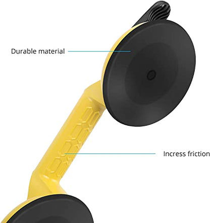 FCHO Heavy Duty Glass Suction Cup for Tile Lifting Dent Pull Repair | Aluminum Glass Suctio Handle Holder Hooks to Lift Large Glass/Moving/Pad for Lifting/Dent Fixer - color: Yellow-01