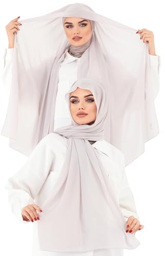 Instant Chiffon Hijab, Ready to wear hijab, modal wrap, Abaya, modern Instant Scarf, Soft breathable scarf - color: S10 Soft Lila