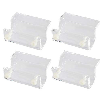 balacoo 4pcs Acrylic Fish Tank Cover Holder Bracket Aquarium Support Rack for Open Tanks Stable Design for Thick for Turtle Pet