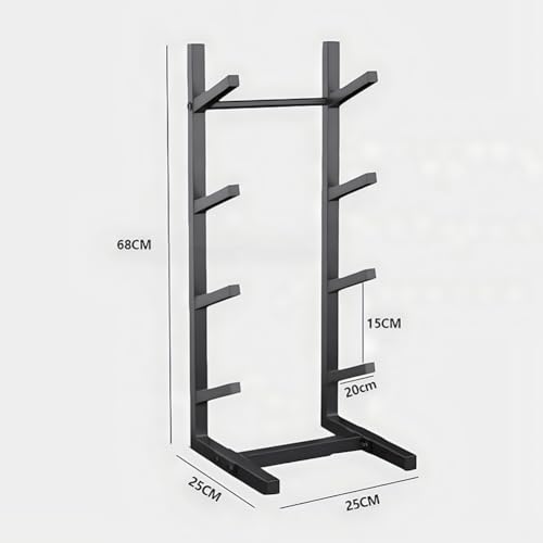 Rygcrud Floor Stand Skateboard Racks, Indoor Snowboard Storage for Skis/Longboard/Scooter, Commercial Display Rack Sports Mat Holder for Home, Garage, Gym(4 Tiers/H:68 CM) - size: 4 tiers/H:68 CM