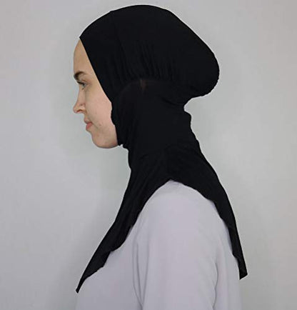 Modefa Ninja Hijab Bonnet Underscarf Cap - color: Black