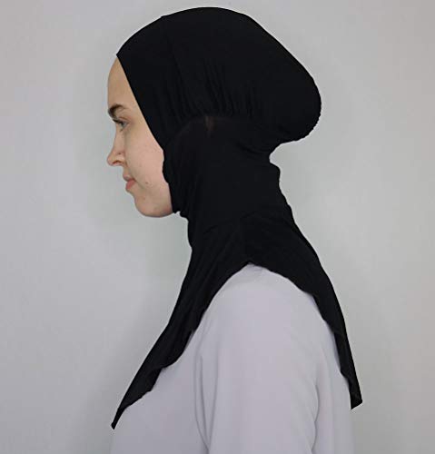 Modefa Ninja Hijab Bonnet Underscarf Cap - color: Black