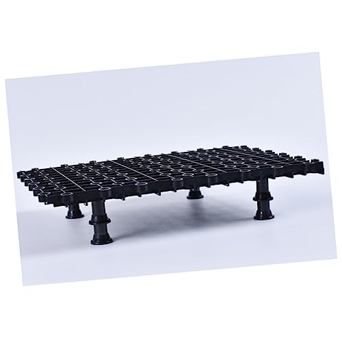 GANAZONO Fish Tank Plate 2pcs Bottom Pad for Aquarium Submersible PVC with 8 Nails - color: Black, size: 27.00X20.00X1.30CM