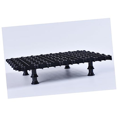 GANAZONO Fish Tank Plate 2pcs Bottom Pad for Aquarium Submersible PVC with 8 Nails - color: Black, size: 27.00X20.00X1.30CM