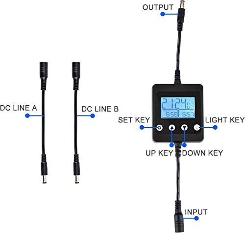Aquarium LED Fish Tank Light Timer/Dimmer | Suitable for all 16-84 inch KZKR Aquarium LED Fish Tank Light, Providing Dimming, sunrise and timer functions. - color: Timer / Dimmer