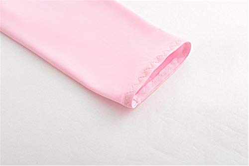 Women Cooling Shawl Arm Sleeve with Finger Hole, Comfortable & Breathable, Anti-UV, Ladies Sun Protection Cooler Shrug - color: Pink