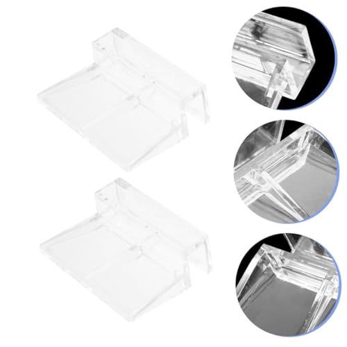 ERINGOGO 12pcs Rimless Aquarium Lid Clips Support Holder for Glass Covers Stable and Aesthetic Fish Tank Accessories
