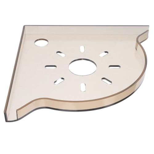 Abaodam Multi-functional Triangle Corner Stand for Fish Tank Storage Space-saving Organizer for Aquarium Accessories and Fish Food Elegant and Stable Design for Spaces - color: Light Brown