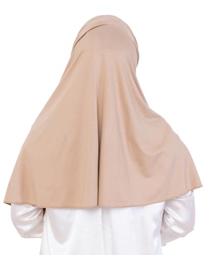Prien Ready Hijab For Women, One Piece Muslim Instant Turban, Easy To Wear Long Head Scarf, Turkish Islamic Clothes For Abaya - color: Deep Mink