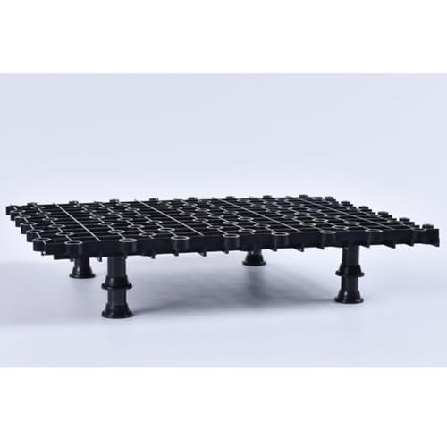 Hemobllo 2pcs Multi-Function Tank Bottom Plate, PVC Aquarium Divider with 8 Nail Set for Tanks (Black) - size: Size 2