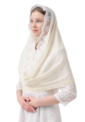 Leimandy Infinity Chapel Veil Hijab Scarf Head Wrap for Muslim V96 - color: Beige