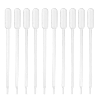 PATIKIL 0.3ml Pipettes Dropper, 60pcs Plastic Pipettes Disposable Pipette Transfer Pipette Calibrated Plastic Eye Dropper for Science Laboratory Resin DIY Crafts Art Makeup Oil - size: 0.3ml