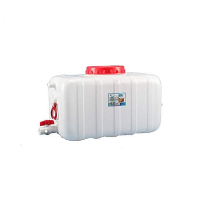 Water Container 25L/45L/80L/110L/160L/200L Thickening Food-Grade White Plastic Rectangular Storage Tank Household Water Bucket with A Lid Large Water Tank (Size : B) - size: B