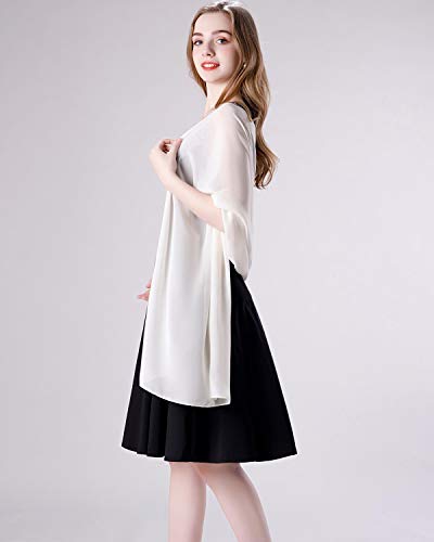 Shawl and Wrap for Evening Dresses Wedding Sheer Scarfs Women Scarve - color: Light Champagne, size: One Size