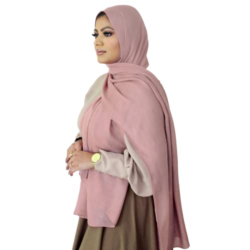 Modal Hijab for Women | Headscarf - color: Peony Blush Modal - Plain Hijab