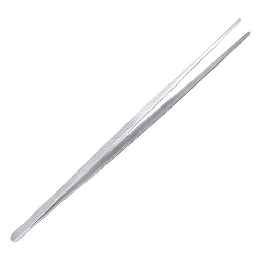 Fish Aquarium Cleaner Stainless Steel Aquarium Straight Tweezer Thumb Dressing 18" Long Instruments
