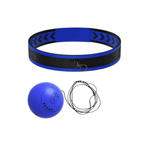 Boxing Reflex Ball Multifunctional Fun Effective Reaction Training | Kids Beginners Punching Headband for Adults Enthusiasts Families Friends Amateurs Lovers Fun Sports Activities - color: Blue ball