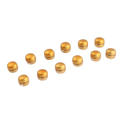 12pcs Magnetic Buttons For Clothing,hijab Magnetic Pins Multi-Purpose Pinless Fasteners For Muslim Wedding Gift Women - color: B-gold