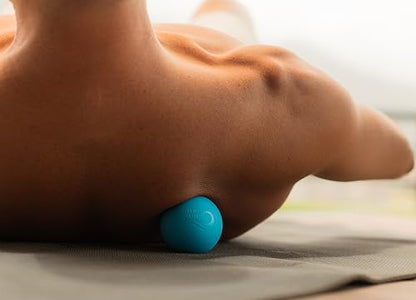 Dual-Sized Massage Ball Set – Premium Lacrosse Ball for Myofascial Release, Yoga Therapy & Trigger Point Massage Ball for Muscle Knots and Deep Tissue Pressure – Light Blue