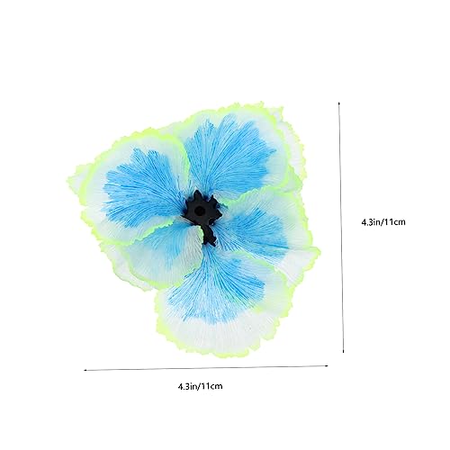 Artificial Aquarium Water Grass Plant Decor for Fish Tank Micro Landscape Aquatic Plant Model Blue Silicone Aquarium Supplies for Natural Lively Underwater Scenery